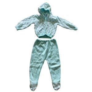 VTG 70S Neimen Marcus 2 Piece Hooded Toddler Set 12-18M